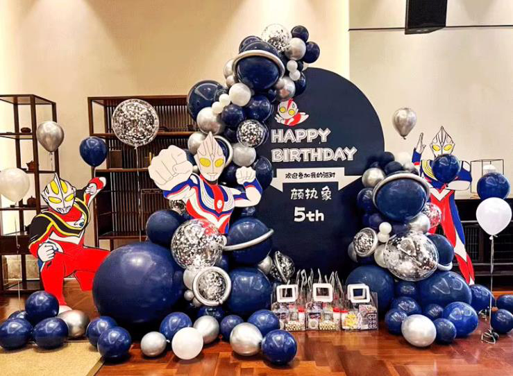 小朋友周岁宴气球氛围布置